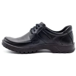 KOMODO Chaussures Pour Hommes En Cuir 853 Noir Le Noir