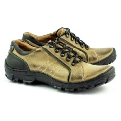 KOMODO Chaussures Trekking Homme Cuir 904 Multicolore Vert