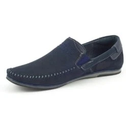 KOMODO Mocassins Cuir Homme 876 Bleu Marine