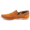KOMODO Mocassins Cuir Homme 876 Camel Multicolore