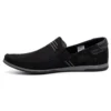 KOMODO Mocassins Cuir Homme 876 Daim Noir Le Noir