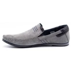KOMODO Mocassins Cuir Homme 876 Gris