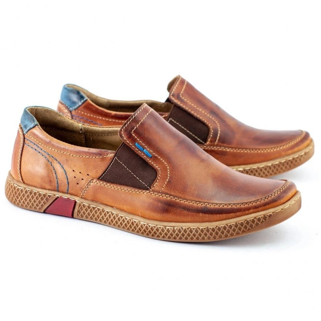 KOMODO Mocassins Homme 912 Rouge Multicolore – Image 2