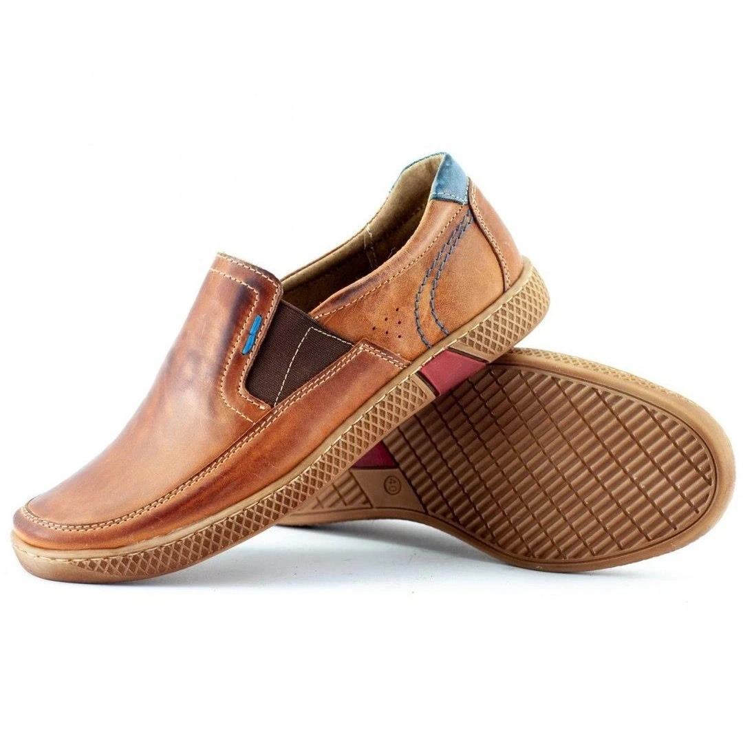 KOMODO Mocassins Homme 912 Rouge Multicolore – Image 3