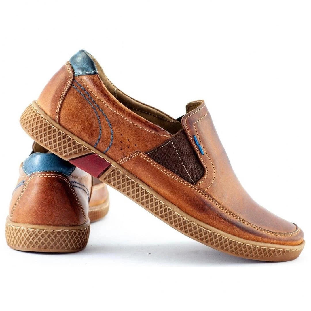 KOMODO Mocassins Homme 912 Rouge Multicolore – Image 4