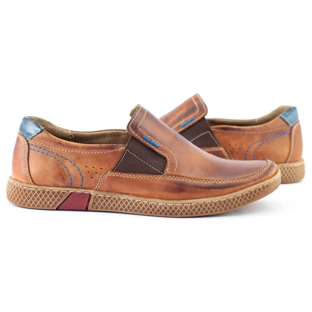 KOMODO Mocassins Homme 912 Rouge Multicolore – Image 5