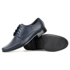 Lukas Chaussures De Communion Formelle Pour Enfants J1 Bleu Marine