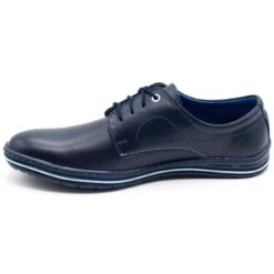 Lukas Chaussures En Cuir Pour Homme 295LU Bleu Marine