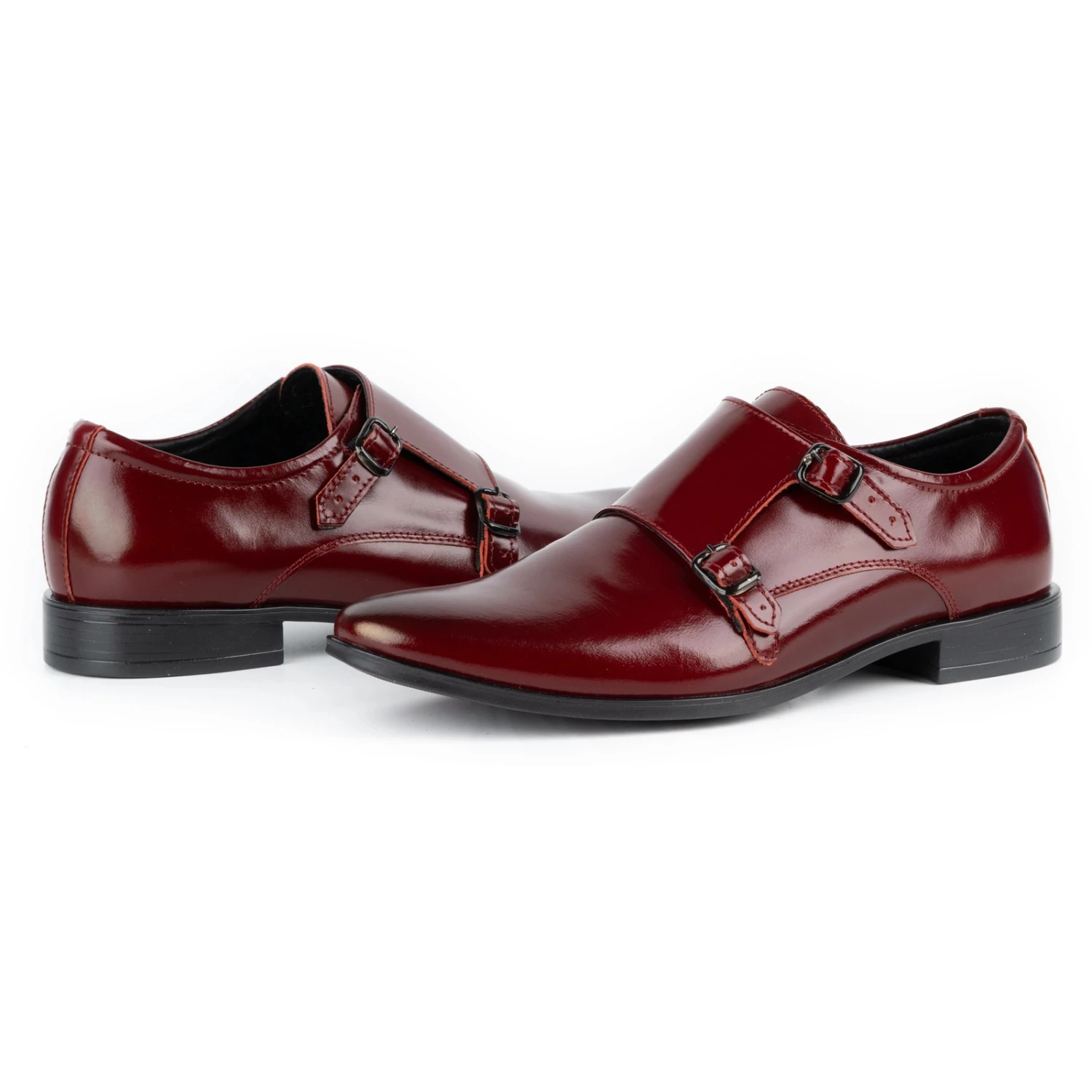 Lukas Chaussures Habillées En Cuir Monki 287LU Bordeaux Rouge – Image 6