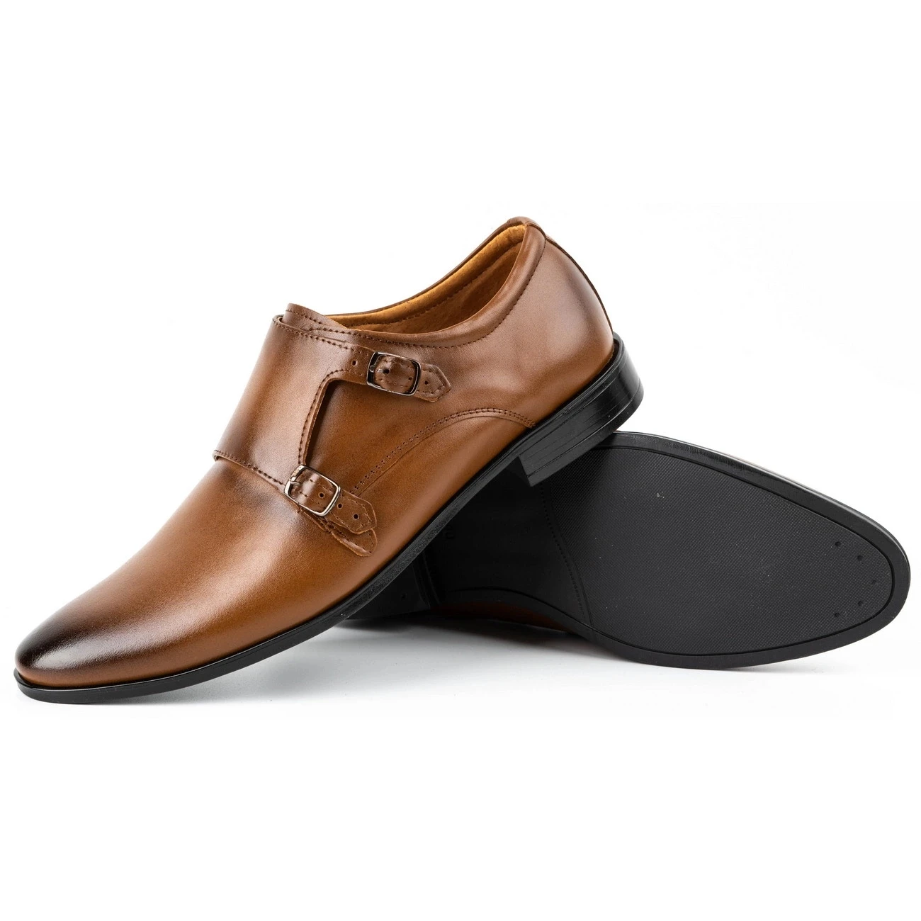 Lukas Chaussures Habillées En Cuir Monki 287LU Marron Clair Brun – Image 3