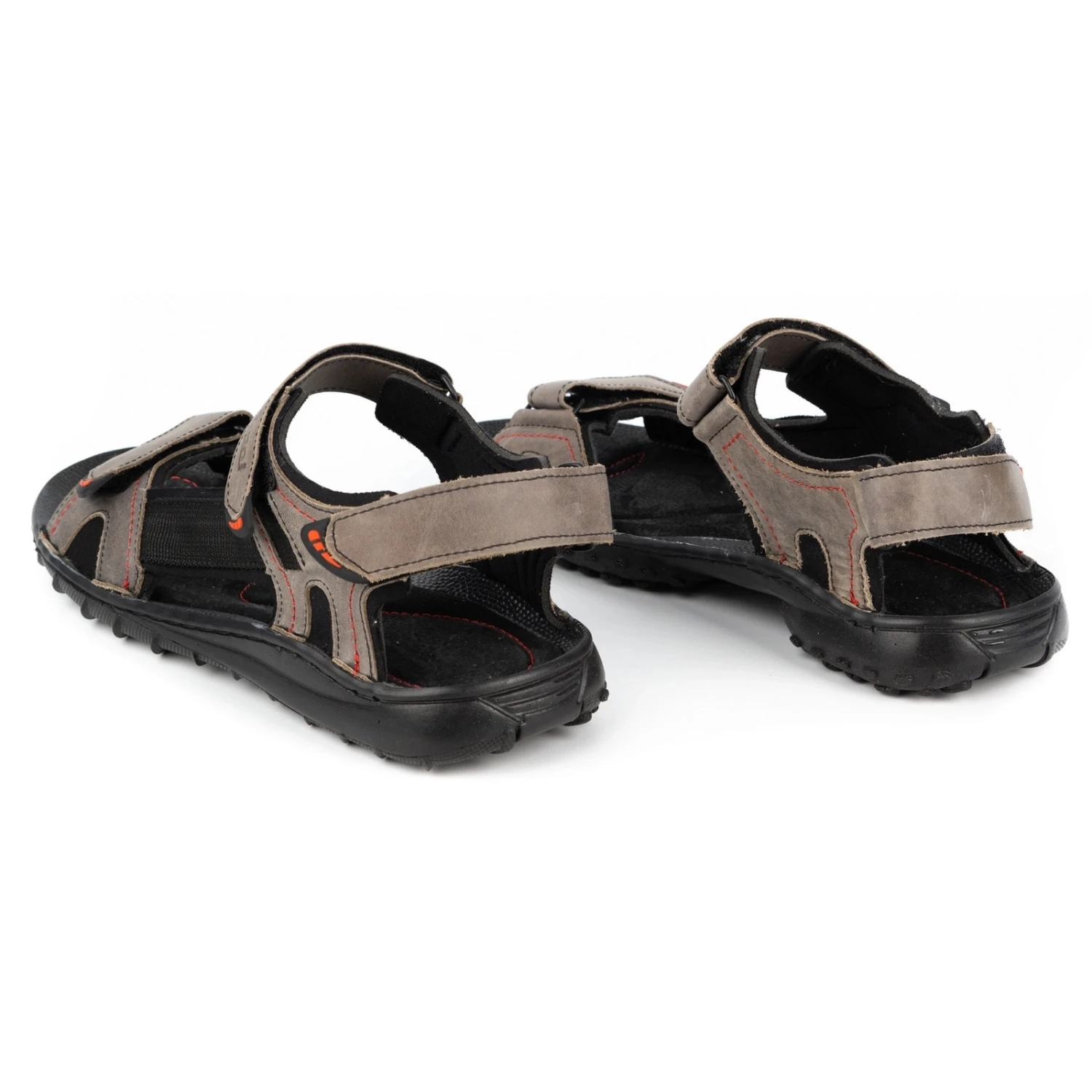 ŁUKPOL Sandales Cuir Homme 832 Gris – Image 4