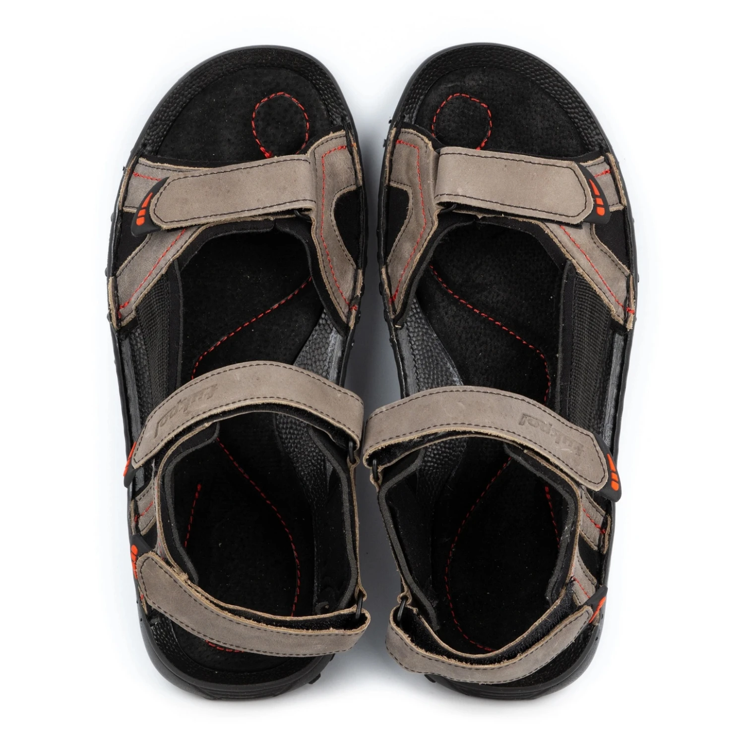 ŁUKPOL Sandales Cuir Homme 832 Gris – Image 5