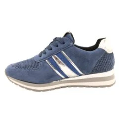 M.Daszyński Chaussures Sport Femme Bleu MR2169 Argent