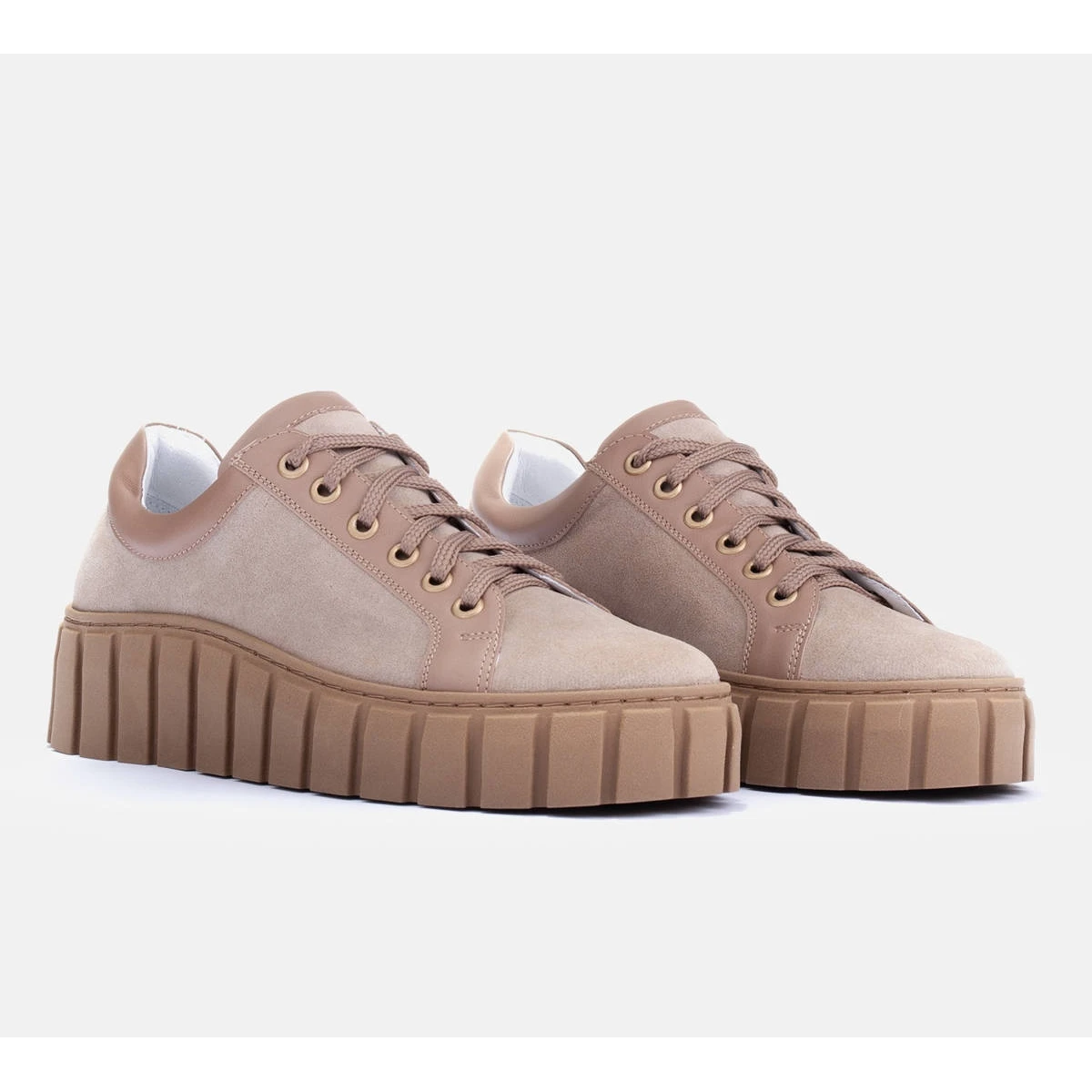 Marco Shoes Augmenter Les Baskets Avec Un Fond Plus épais Beige – Image 2