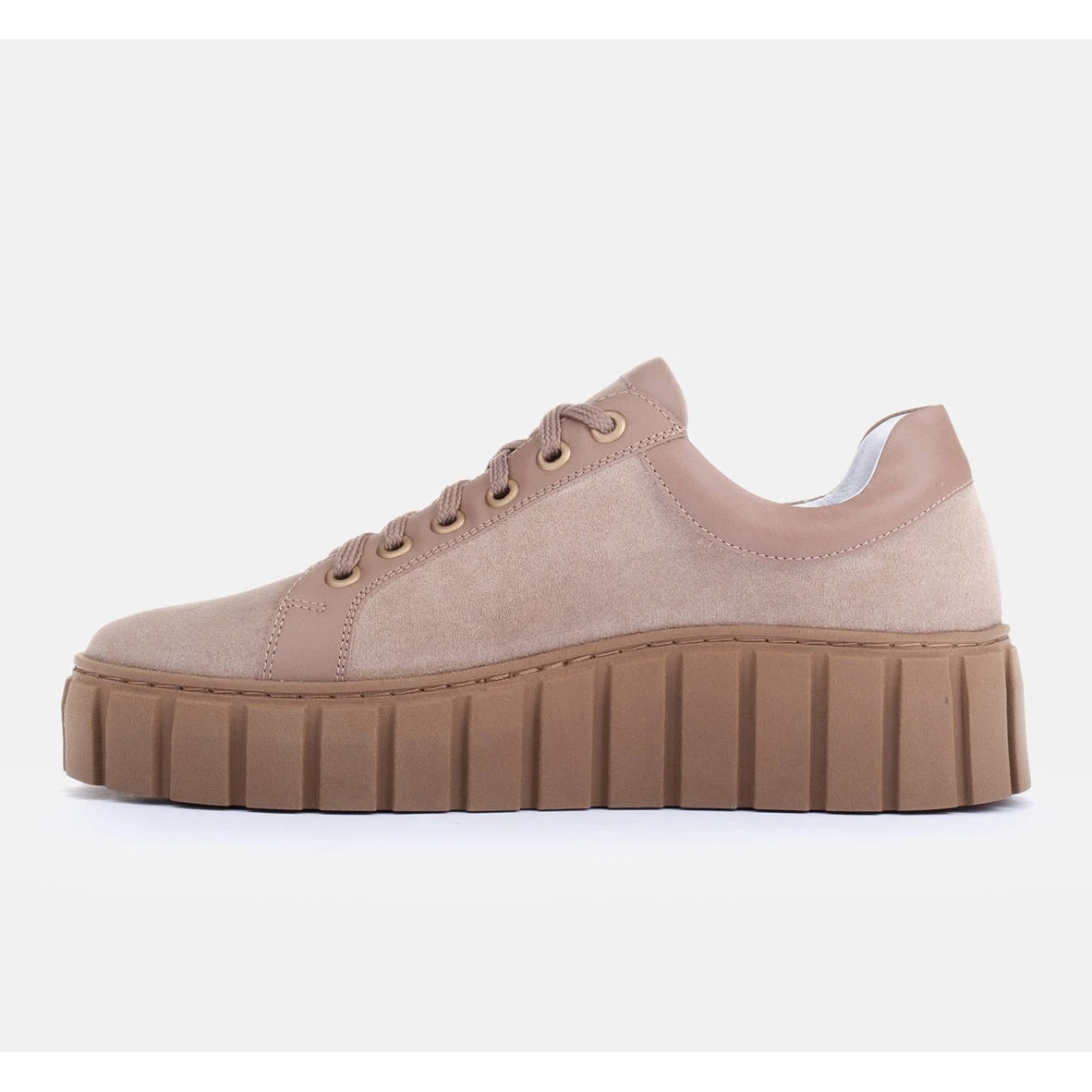 Marco Shoes Augmenter Les Baskets Avec Un Fond Plus épais Beige – Image 4