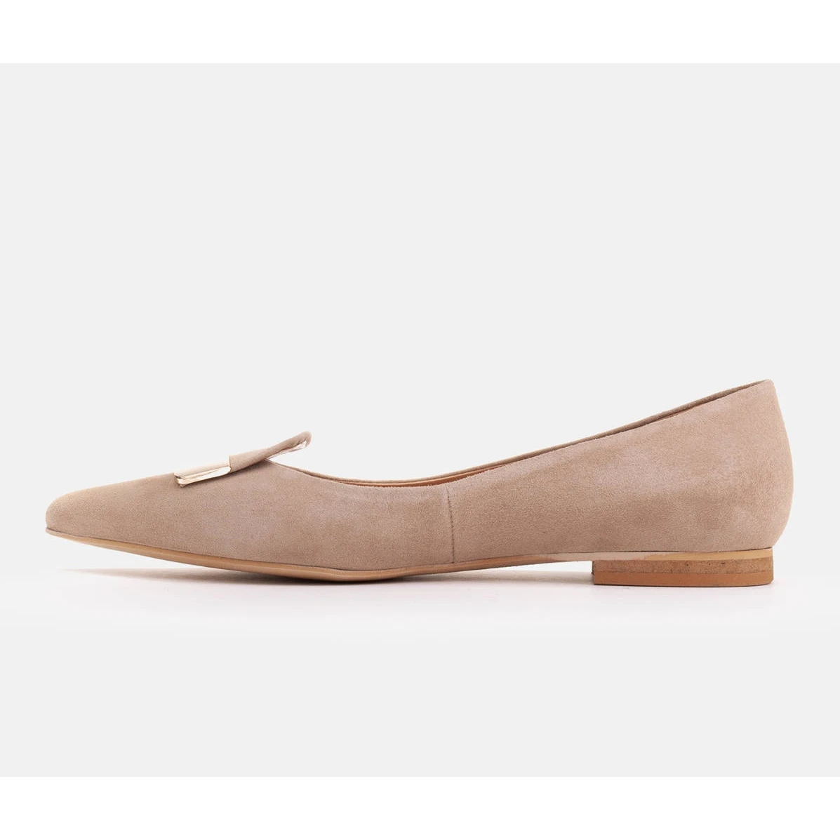 Marco Shoes Ballerines à Languette Décorative Beige – Image 3