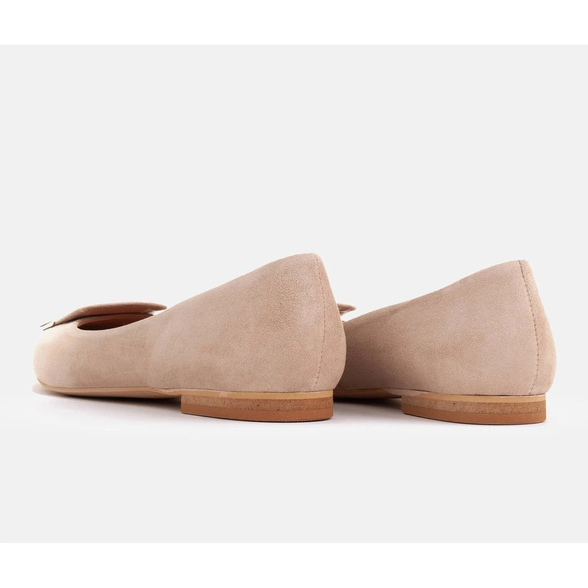 Marco Shoes Ballerines à Languette Décorative Beige – Image 5