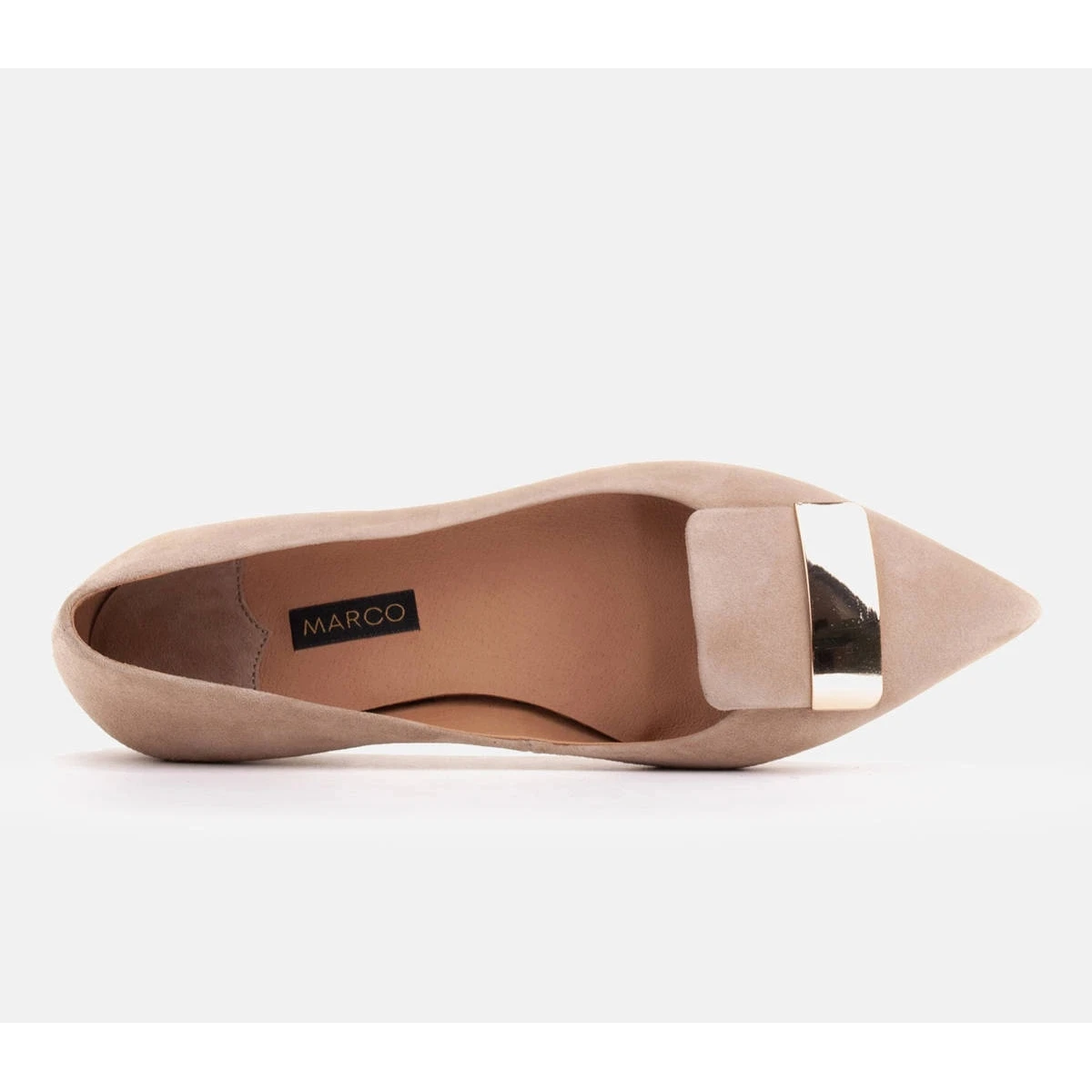 Marco Shoes Ballerines à Languette Décorative Beige – Image 6