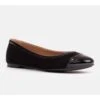 Marco Shoes Ballerines Confortables Avec Bordure Le Noir