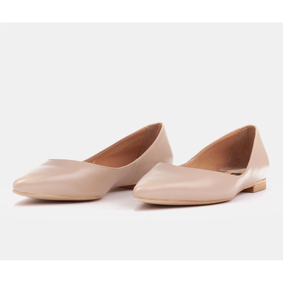 Marco Shoes Ballerines Femme à Pans Bas Beige – Image 3