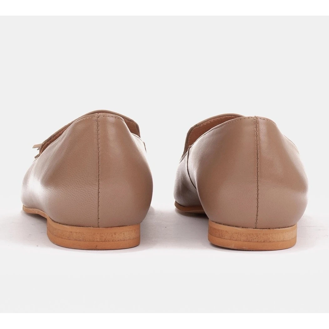 Marco Shoes Ballerines Lords Pour Femmes à Franges Beige – Image 5