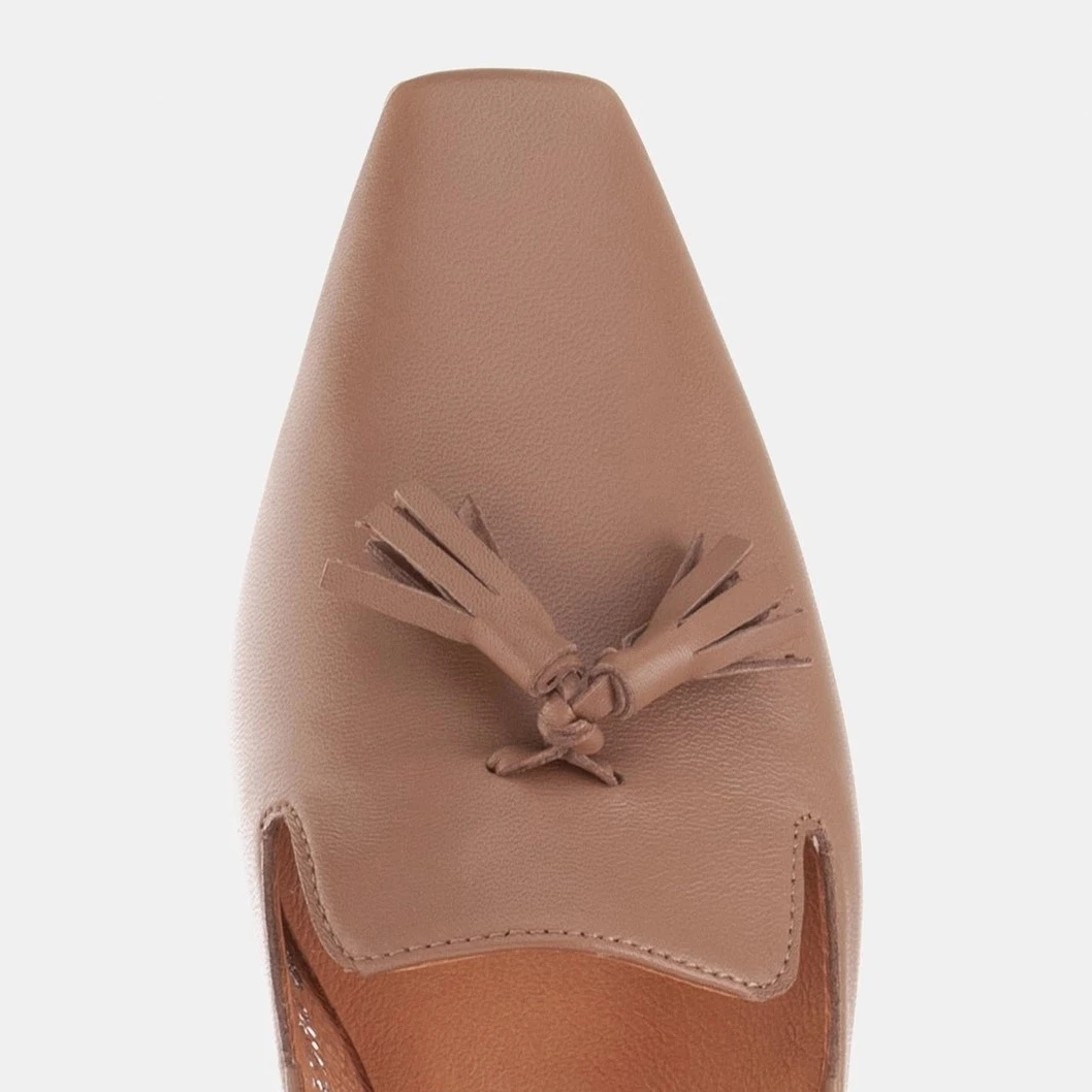 Marco Shoes Ballerines Lords Pour Femmes à Franges Beige – Image 8