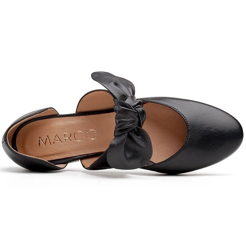 Marco Shoes Ballerines Noires 1531P Avec Un Nœud Noir Le Noir – Image 4