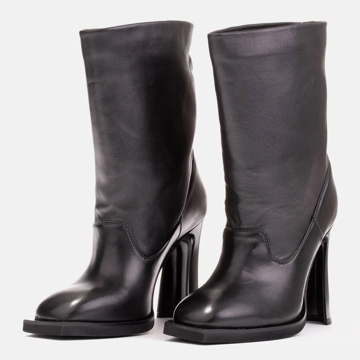 Marco Shoes Bottines En Cuir Souple Le Noir – Image 5