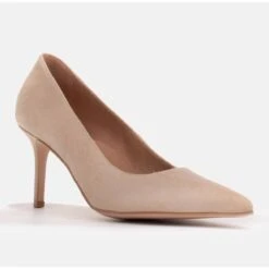 Marco Shoes Escarpins En Daim élégants Beige