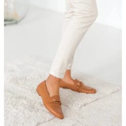 Marco Shoes Mocassins à Ornements Dorés Brun