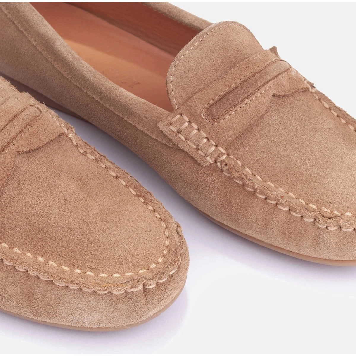 Marco Shoes Mocassins En Daim Beige – Image 2