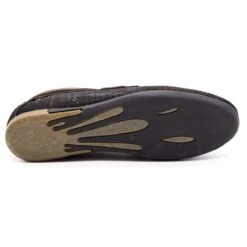 Mario Pala Chaussures Ajourées Pour Hommes 563 Noir Le Noir