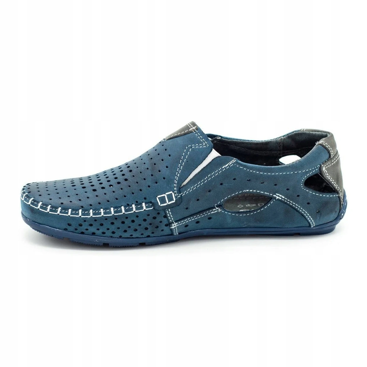 Mario Pala Chaussures Homme Mocassins 901 été Bleu Marine
