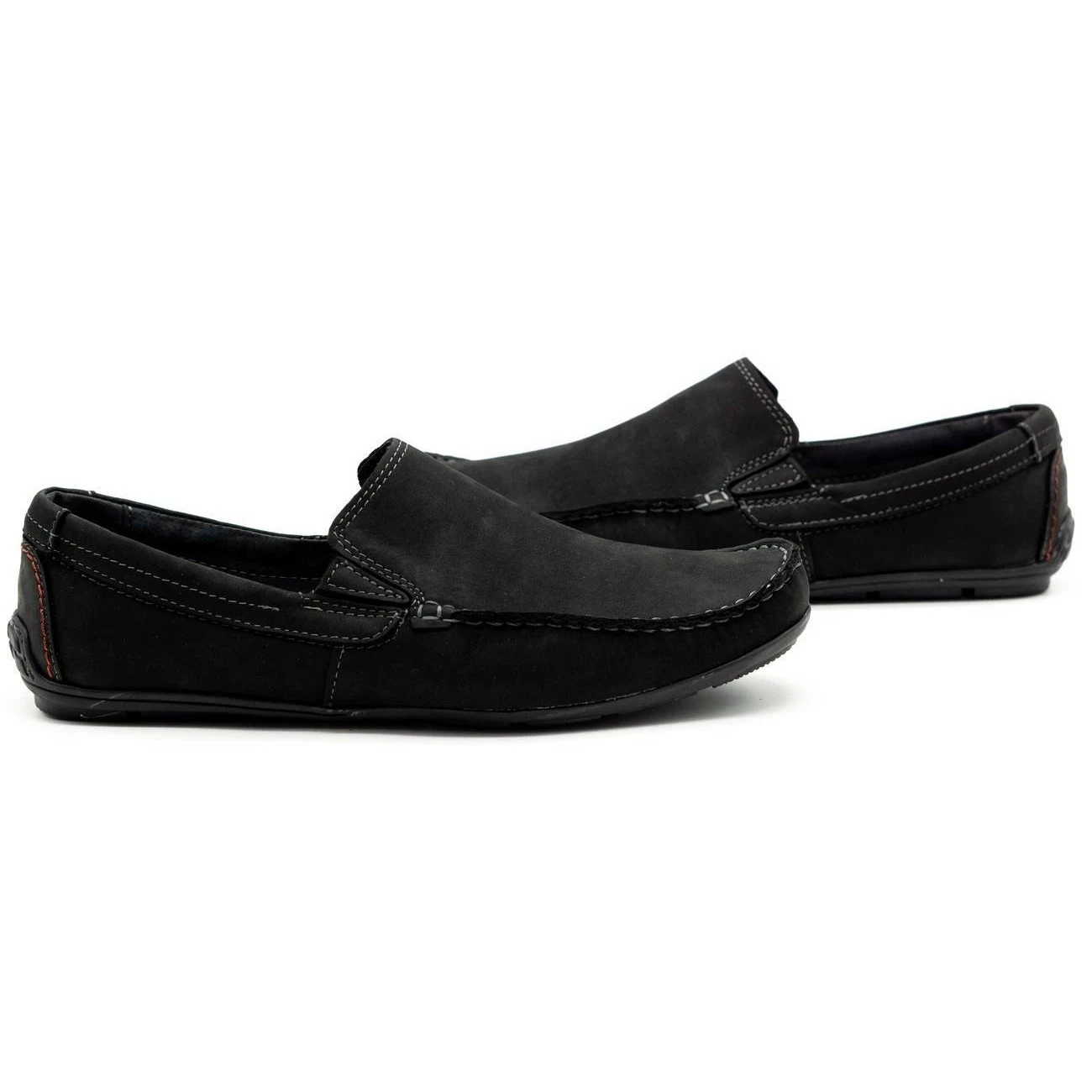 Mario Pala Mocassins Homme 763 Daim Noir Le Noir – Image 6