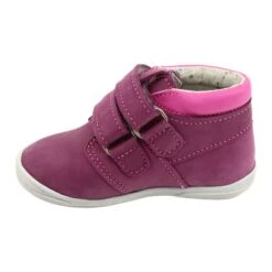 Mazurek Chaussures De Sport En Cuir Velcro 1355 Fuchsia Multicolore Rose