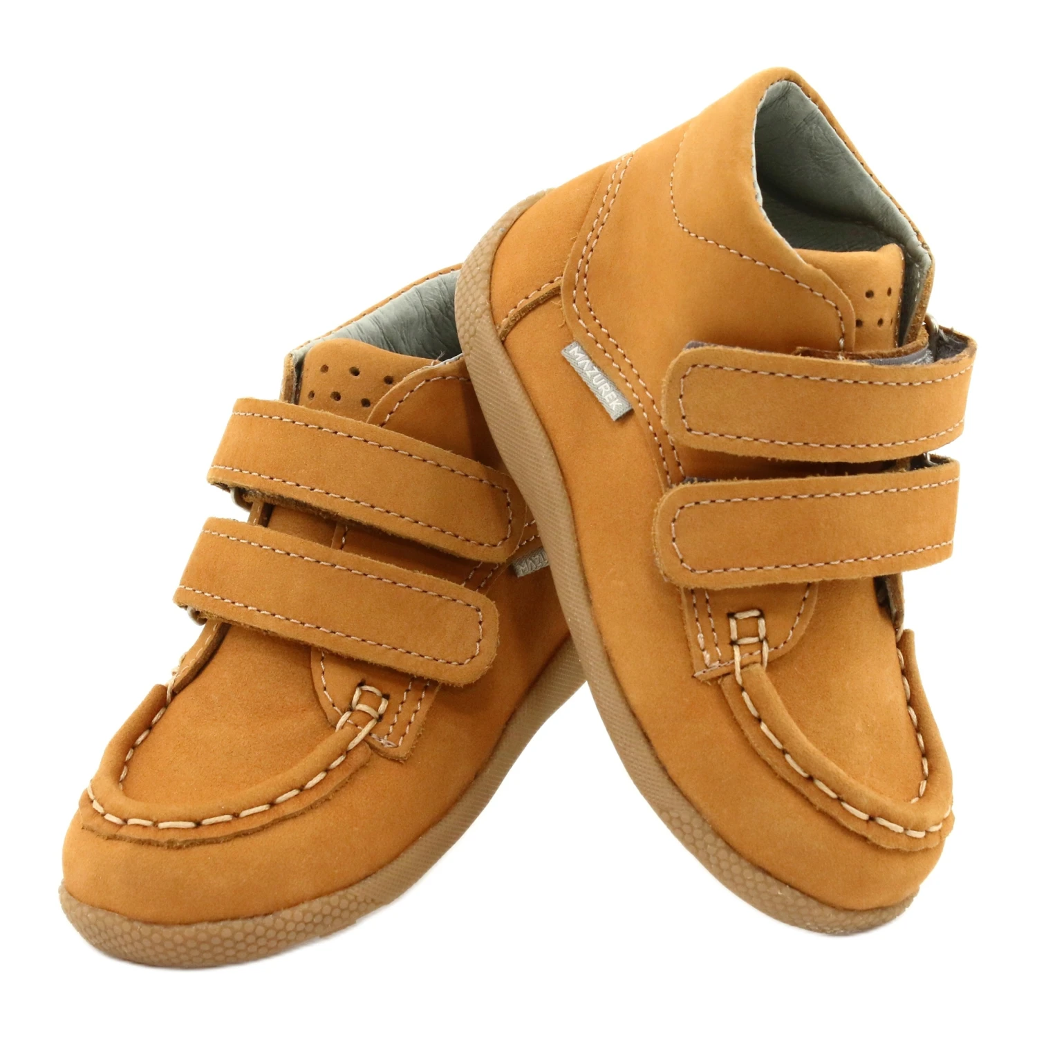 Mazurek Mocassins Mazurka Avec Velcro Camel 127 Jaune – Image 3