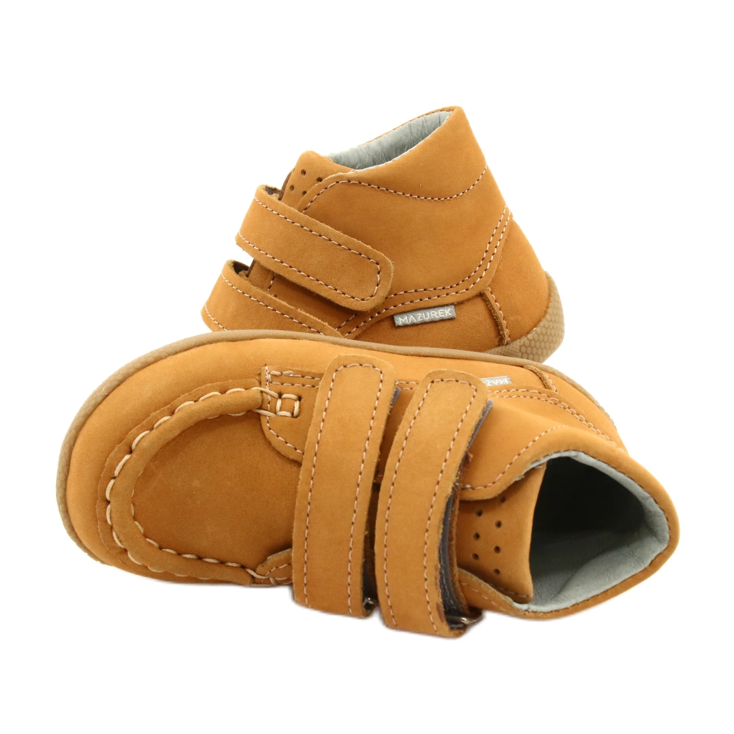 Mazurek Mocassins Mazurka Avec Velcro Camel 127 Jaune – Image 4