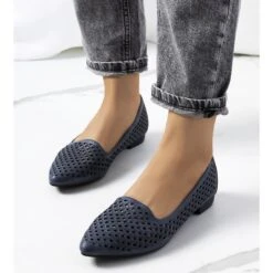 Mocassins Ajourés Bleu Marine Jarrett