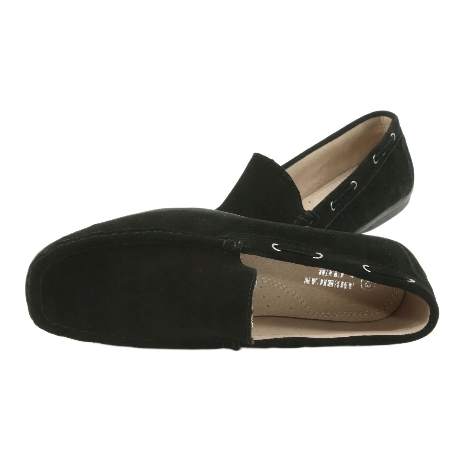 Mocassins American Club JK01 En Daim Noir Le Noir – Image 4
