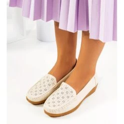 Mocassins Compensés Beiges De Wendy