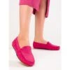 Mocassins Confortables En Daim Rose Shelovet