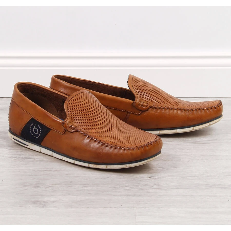 Mocassins En Cuir Marron Pour Homme Bugatti JJ153094 Brun – Image 4