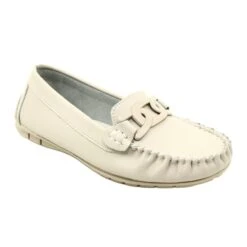 Mocassins En Cuir Pour Femme Filippo DP4547 Beige