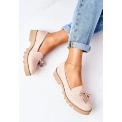 Mocassins En Daim Lewski Shoes 3053 Cappuccino Beige