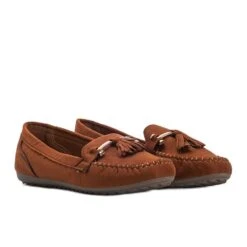 Mocassins En Daim Marron Aubrey Brun