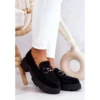 Mocassins En Daim Pour Femmes La.Fi Black Willows Le Noir