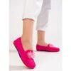 Mocassins Femme Ajourés Avec Cristaux Shelovet Rose