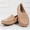 Mocassins Femme Ajourés Shelovet élastique Beige