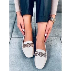 Mocassins Femme Bianca Beige