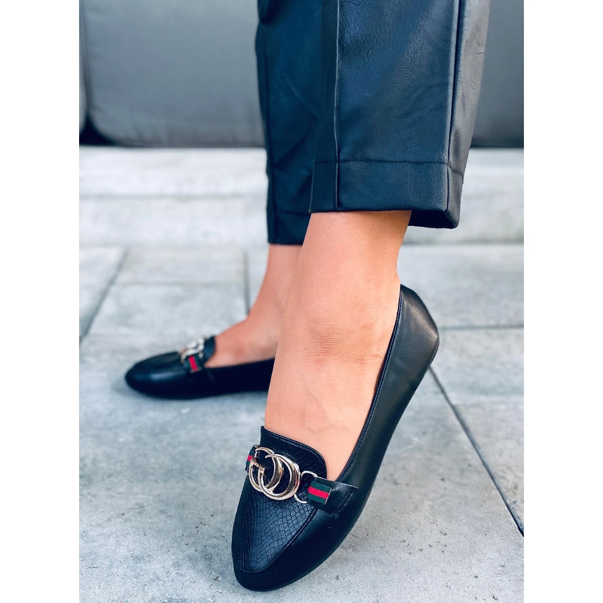 Mocassins Femme Crystal Black Le Noir â Image 4